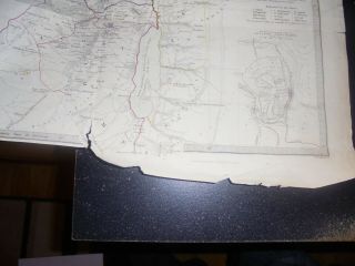 1842 Large,  Antique Map of Palestine by W.  Hughes (William Hughes mapmaker) 3