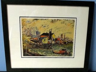 1939 Signed A/p 8 Color Lithograph By W.  P.  A.  Artist Theo Wahl (1903 - 1990)