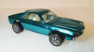 Hot Wheels Redline Teal / Aqua Custom Amx - Near - All - Usa Base