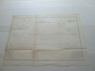 (1) 1857 U.  S.  Coast Survey Chart: " Measurement Of Epping Base,  Maine "