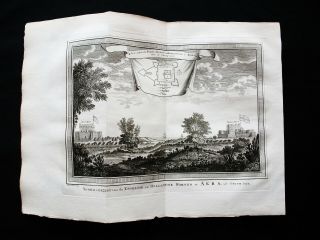 1747 Bellin & Schley - Africa,  Ghana,  Rare View Of The English & Dutch Fortress