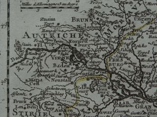 1743 LE ROUGE Atlas map HUNGARY - Le Royaume de Hongrie 3