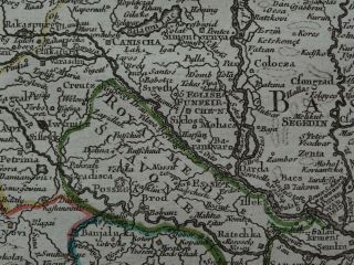 1743 LE ROUGE Atlas map HUNGARY - Le Royaume de Hongrie 5
