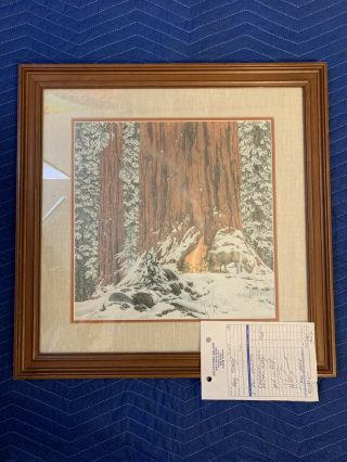 Bev Doolittle " Christmas Day Give Or Take A Week " 15.  5 " X 15.  5 " Signed Print 80s