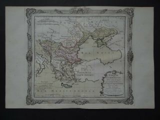 1766 Brion Atlas Map Turkey In Europe - Turquie Europeenne - Greece - Romania