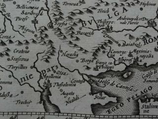 1608 HONDIUS Mercator Atlas map ROMANIA - Walachia Bulgaria Serbia Romanie 5