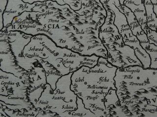 1608 HONDIUS Mercator Atlas map ROMANIA - Walachia Bulgaria Serbia Romanie 6