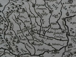1608 HONDIUS Mercator Atlas map ROMANIA - Walachia Bulgaria Serbia Romanie 7