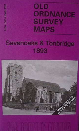 Old Ordnance Survey Maps Sevenoaks Tonbridge Wrotham Dist & Map Wrotham 1893