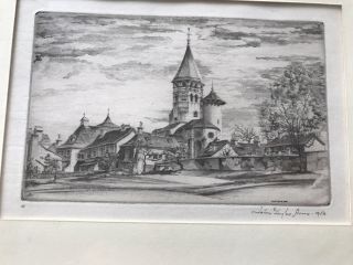 John Taylor ARMS (1887 - 1953) 2 etchings of French cathedrals,  signed 3