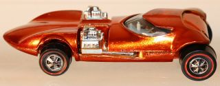 Dte 1969 Hot Wheels Redline 6258 Metallic Orange Twinmill W/white Interior