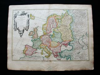 1778 Zannoni - Rare Map Of Europe,  European Empire,  Italy,  Poland,  Lithuania,  Uk