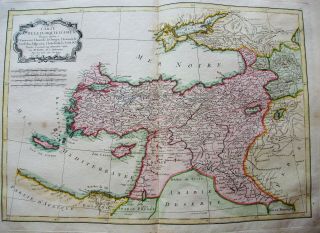 1778 ZANNONI - rare map: TURKEY in ASIA,  GEORGIA,  ARMENIA,  CYPRUS,  ANKARA,  SYRIA 2