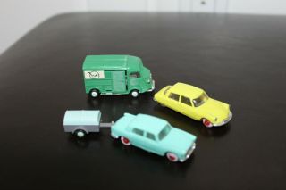 Norev Micro 1/86 Micro miniatures X 3 toys Peugeot,  Citroen,  & BOXES 3