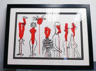 CALDER AUTHENTIC 1966 Large Color Lithograph 