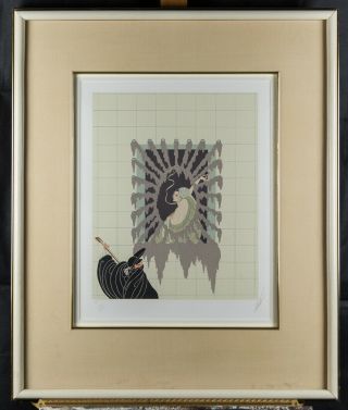 Limited Edition Artist Proof 36/60 Signed Erte Serigraph On Paper E238
