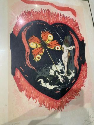 Salvador Dali Le Triomphe Numbered Lithograph Signed Triumph Of Love 59/75