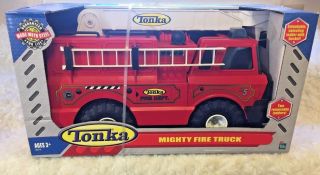 Tonka Mighty Fire Truck 1999 Metal Plastic Truck 90219