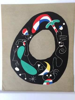Vintage Litho By Joan Miro (1893 - 1983) Mourlot 1956