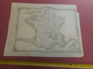 100 France Map By Rapkin/tallis C1865 0.  99p Start