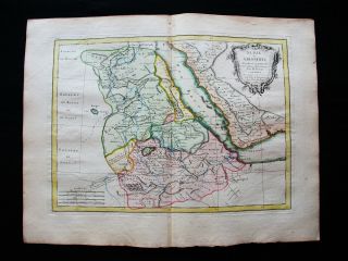 1778 Zannoni - Rare Map: Africa,  Eritrea,  Sudan,  Djibouti,  Red Sea,  Arabia,  Ethi
