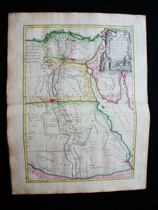 1778 Zannoni - Rare Map: Africa,  Egypt,  Cairo,  Red Sea,  Alexandria,  Suez Canal
