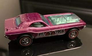 1971 Hot Wheels Redline Magenta Bye Focal All Hk Solid Casting.