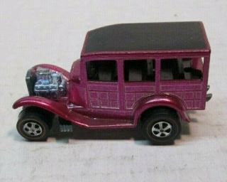 1968 Mattel Hot Wheels Red Line Hot Pink Classic 31 Ford Woody No Res