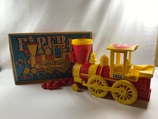 Vintage Fireball Express Louis Marx Caboose Train Toy W/ Box & 12 Balls