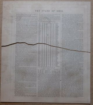 1856 Map OHIO Colton ' s Atlas 4