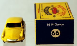 DTE LESNEY MATCHBOX REGULAR WHEELS 66 - 1 DS 19 CITROEN W/KGPW/RA NIOB 3