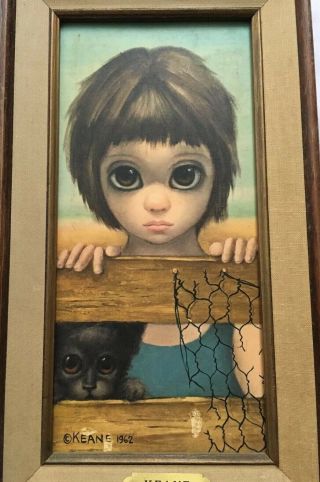 Margaret Keane Big Eyes Vintage 1962 Print “Watching” 2