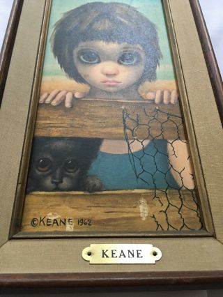 Margaret Keane Big Eyes Vintage 1962 Print “Watching” 3