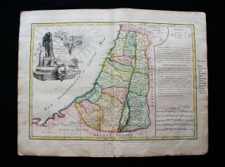 1778 Zannoni - Rare Map: Asia Minor,  Israel,  Middle East,  Palestine,  Jerusalem