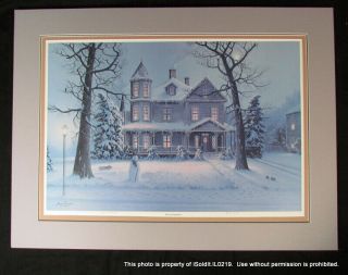 Jesse Barnes " Frost And Gingerbread " Signed Ltd Ed Art Print 1989