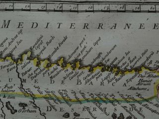 1656 SANSON Atlas map EGYPT - Eastern Libya - Desert de Barca Africa - Afrique 4