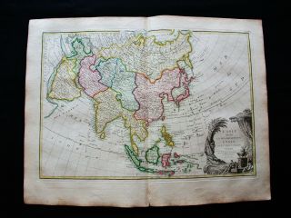 1778 Zannoni - Rare Map: Asian Empire,  Asia,  Philippines,  Malacca Malaysia India