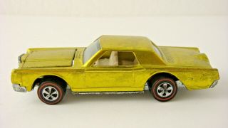 1969 Hot Wheels Redline - LINCOLN CONTINENTAL MK III - Yellow 6