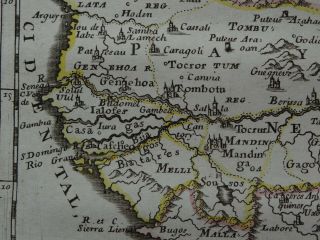 1656 SANSON Atlas map WESTERN AFRICA - Guinea Nigeria Gambia Mauritania Niger 4
