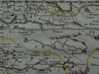 1656 SANSON Atlas map WESTERN AFRICA - Guinea Nigeria Gambia Mauritania Niger 6