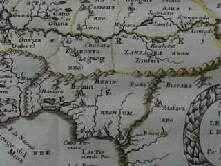 1656 SANSON Atlas map WESTERN AFRICA - Guinea Nigeria Gambia Mauritania Niger 7