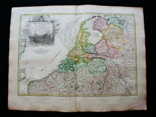 1778 Zannoni - Rare Map: Netherlands,  Holland,  Belgium,  Luxembourg,  Amsterdam.