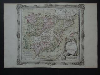 1766 Brion Atlas Map Spain & Portugal - Espagne Et Le Portugal