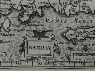 1608 HONDIUS Mercator Atlas map TURKEY - CYPRUS - Natolia Natolie - Asia Minor 2
