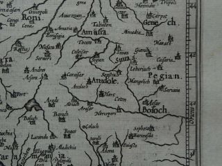 1608 HONDIUS Mercator Atlas map TURKEY - CYPRUS - Natolia Natolie - Asia Minor 6