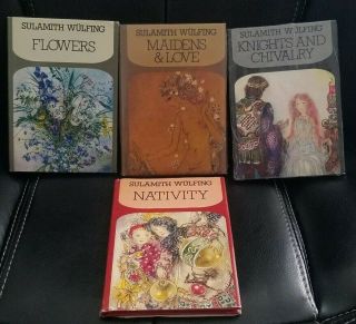 Sulamith Wulfing Set Of 4 Books Nativity Flowers Maiden & Love Knights Chivalry