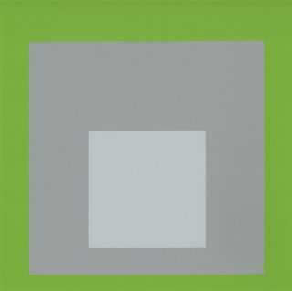 Iconic Josef Albers Silkscreen Print,  1973,  Homage To The Square Series Abstract