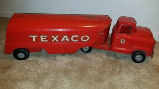 1950 ' s Buddy L TEXACO GMC 550 Tanker Truck Pressed Steel Toy USA 2