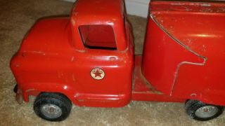 1950 ' s Buddy L TEXACO GMC 550 Tanker Truck Pressed Steel Toy USA 4