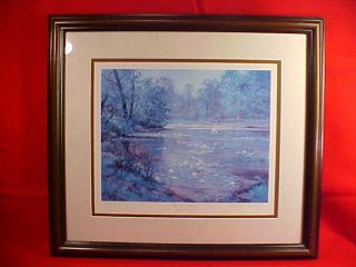 Framed Charles Vickery The Four Seasons Signed And Numbered 706/950 Summer Pond